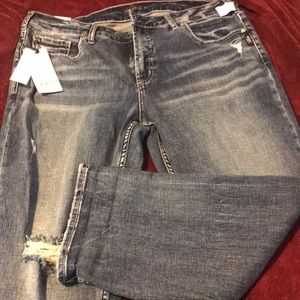 Distressed Elyse capri